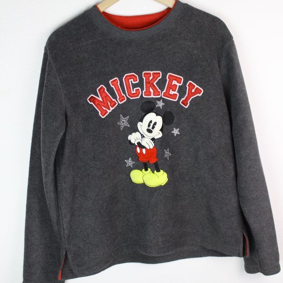 Disney Sweaters - Disney Crewneck Sweater Micky Mouse Embroidered